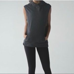 dark grey lululemon tank hoodie
